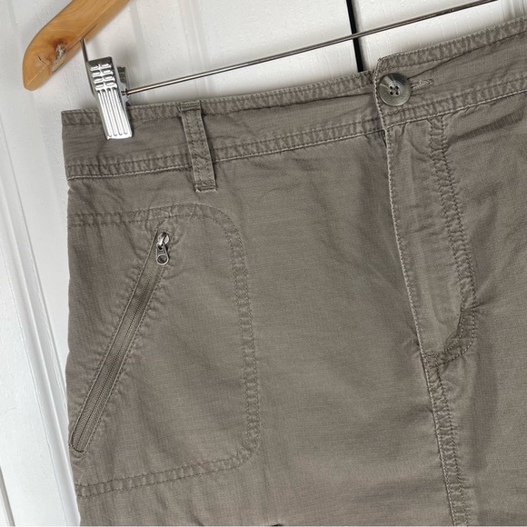 Columbia Straight Utility Cargo Skirt Womens 10 Green Khaki Outdoor Hiking Y2K - Picture 2 of 15
